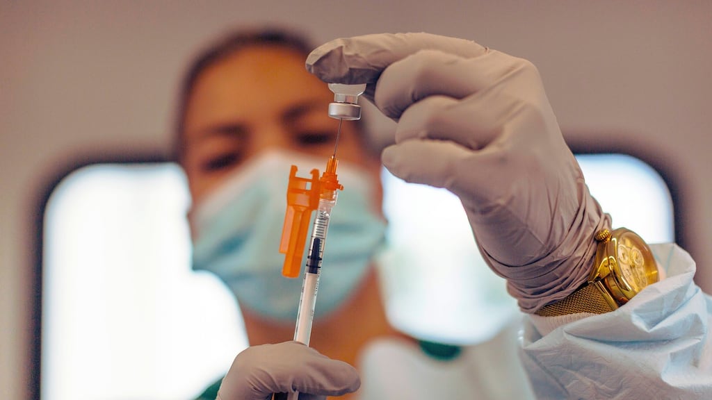 The North’s Minister for Health published an open letter to any adult who has not yet come forward for vaccination against Covid-19 to do so. File photograph: Saul Martinez/The New York Times