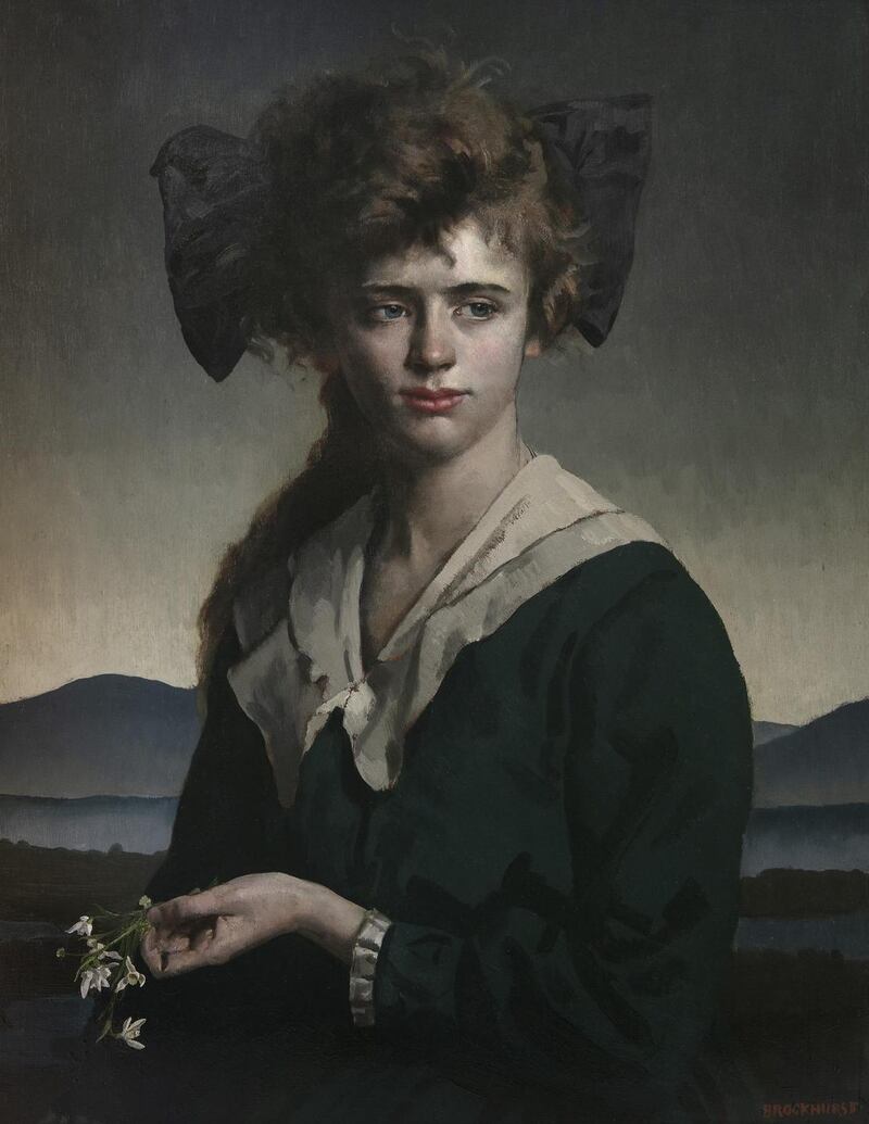 Lot 44: ‘Portrait of Florence Forsyth’ by Gerald Leslie Brockhurst, €20,000-€40,000 Adam’s