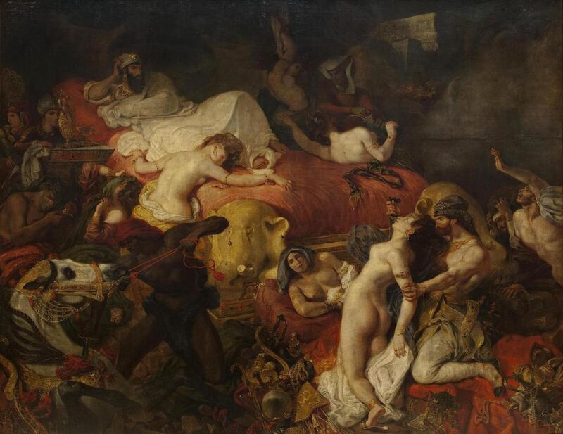 Delacroix: The Death of Sardanapalus; 1827. Courtesy of the Louvre, Paris