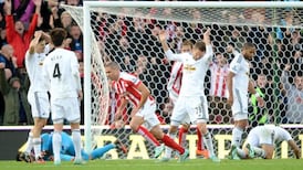 Jon Walters heads Stoke winner against Swansea