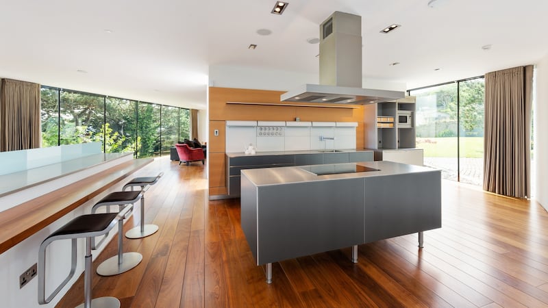 The main living area at San Elmo Lodge, Torca Road, Dalkey