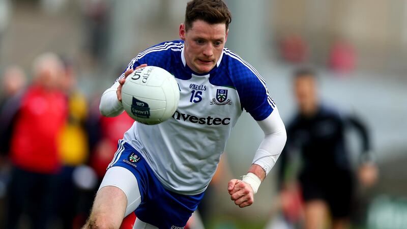 Conor McManus: It took something special from a special player, to ultimately win the day at Healy Park. Photograph: Donall Farmer/Inpho