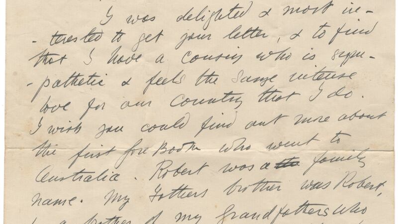 Constance Markievic’s letter  to her  cousin Eva Mary Cumming in Australia