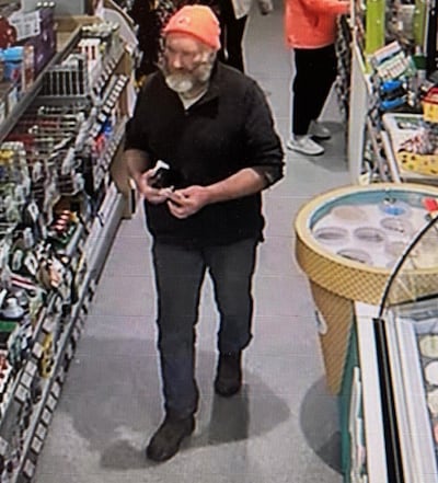 CCTV image issued by gardaí of Michael 'Mike' Gaine buying phone credit in Centra, Kenmare, Co Kerry, at 9.48am on Thursday, March 20th. Photograph: An Garda Síochána/PA Wire