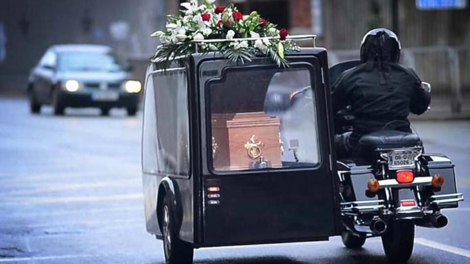 A view from the rear of the final journey. Photograph: Bryan O’Brien/The Irish Times