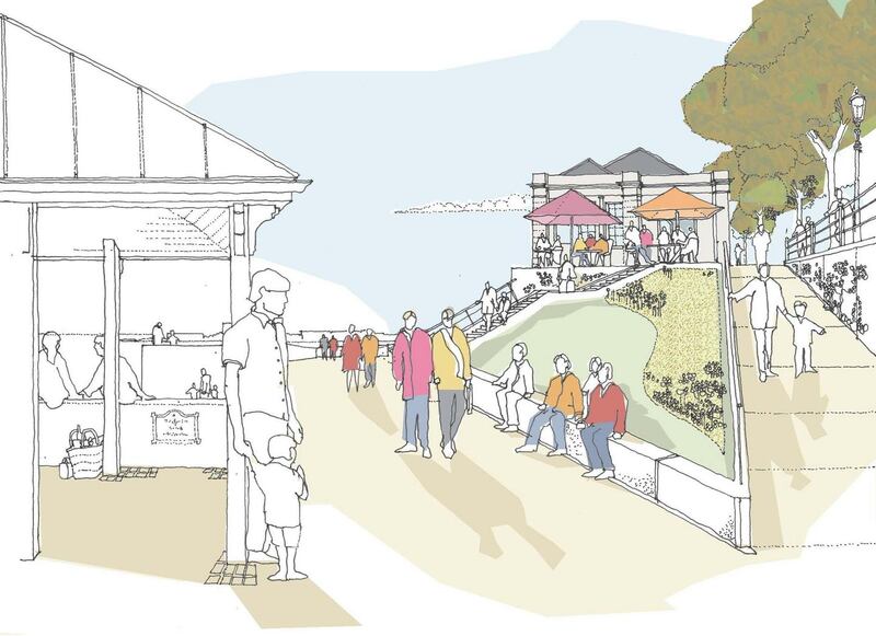 An artist's impression of the new refurbished Dún Laoghaire baths