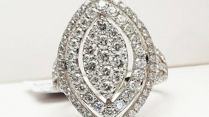 Marquise diamond ring €5,500–€6,500, Hegarty’s