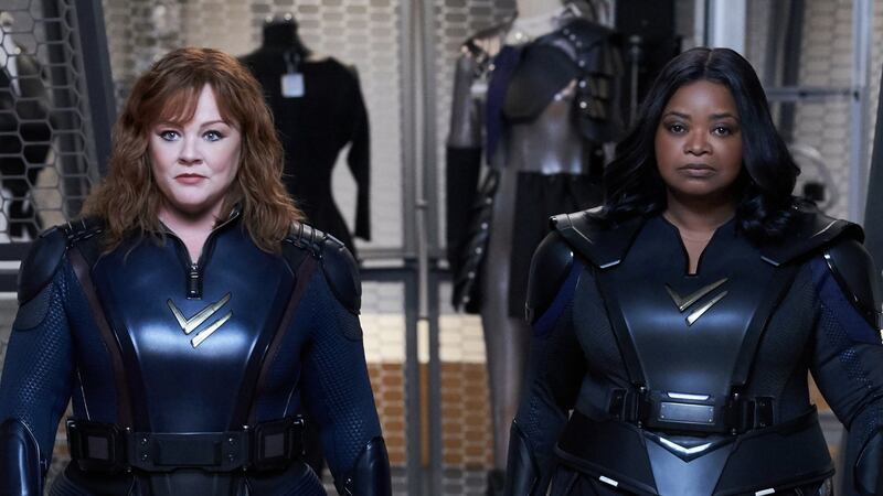 Melissa McCarthy and Octavia Spencer in Thunder Force