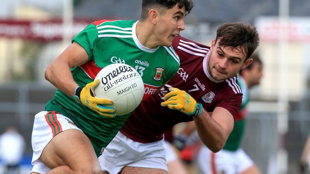 Mayo have the players to push out quickly to pressure the opposition ball carrier. Photograph: Inpho