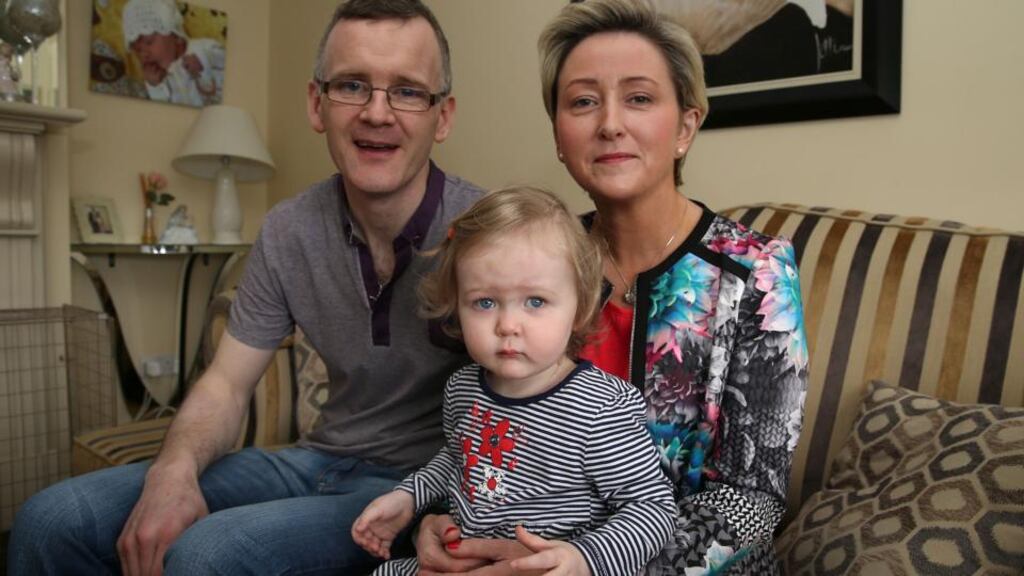 Marie and John McPhilemy with their daughter Lucy: ‘It will be a special day when the law changes.’