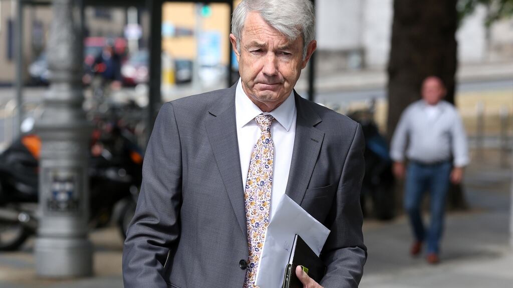 Independent TD for Tipperary Michael Lowry (64) arrives at the Dublin Circuit Criminal Court. Photograph: Collins Courts.