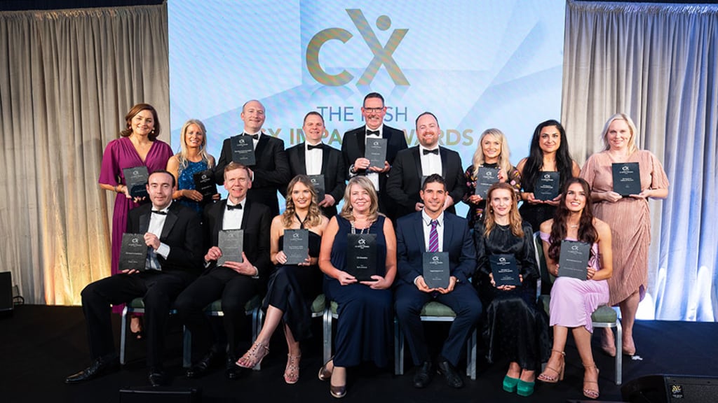 This year's CX winners with their awards