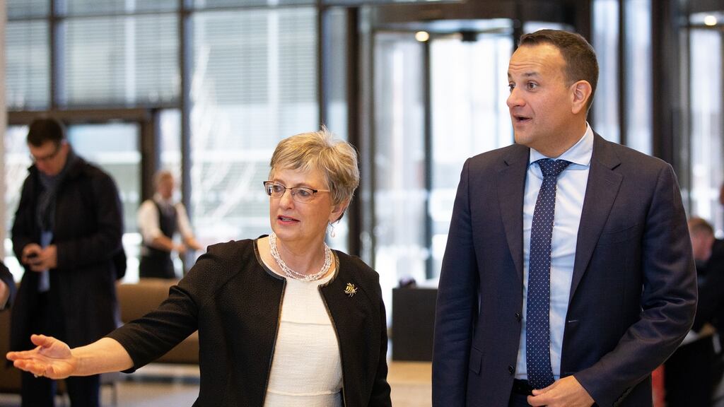 Tánaiste Leo Varadkar and former minister for children Katherine Zappone. Photograph: Tom Honan