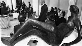 Reclining figures in life imitating art