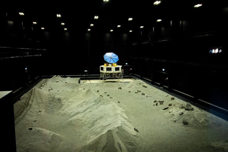 Replicating the moon's surface at the Luna facility in Cologne. Photograph: Niamh Shaw