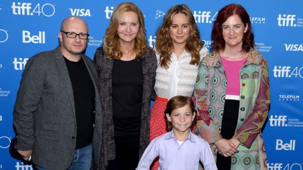 Director Lenny Abrahamson, actresses Joan Allen and Brie Larson, author/screenwriter Emma Donoghue and actor Jacob Tremblay  attend the Room press conference at the 2015 Toronto International Film Festival. Photograph: Mike Windle/Getty Images