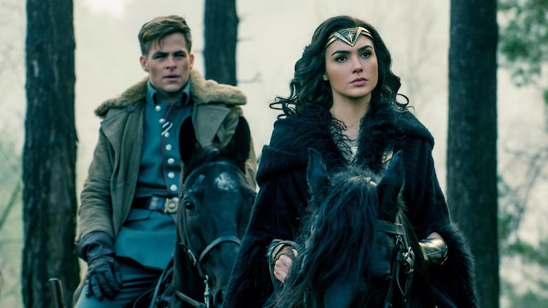Wonder Woman features a squishy romantic subplot between characters played by Chris Pine and Gal Gadot