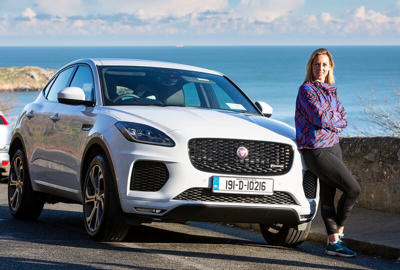 Kathryn Thomas: my family always slag me saying I’m a ‘petrol head’ but I have this amazing Jag, so I’m quite happy to clock up the miles." Photograph: Rob O'Connor