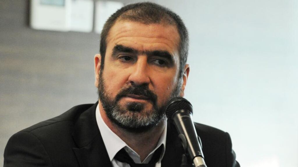 French former footballer Eric Cantona. Photograph: Roslan Rahman/AFP/Getty Images