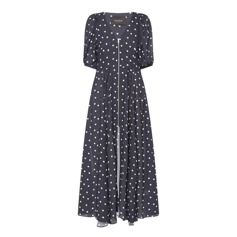 Paper London print dress, €550 at BT