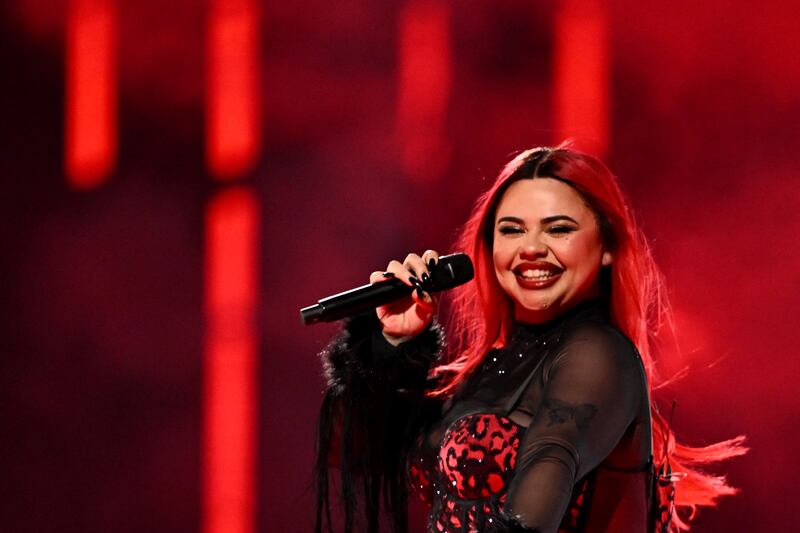 Maltese singer Miriana Conte representing Malta. Photograph: Fabrice Coffrini/AFP/Getty