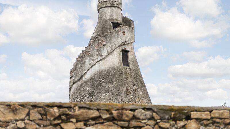 Views to one side are of the Bottle Tower, one of south Dublin’s most unusual landmarks