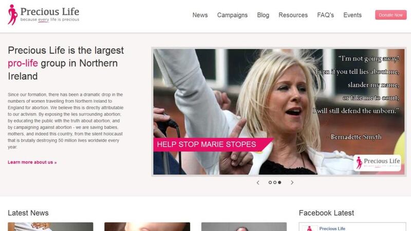 Bernadette Smyth in a still image from the Precious Life website.