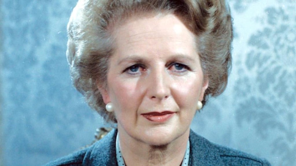 True blue: Margaret Thatcher, photographed in 1981, came across as the ultimate conviction politician. Photograph: ITV/Rex Features