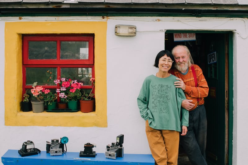 Hyemee Kim and Francis Van Maele at their Red Fox Press printing studios on Achill Island
