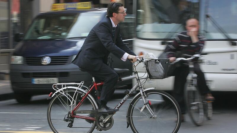Paschal Donohoe said making helmets compulsory would have an “instant and very negative effect” on city bicycle schemes being rolled out across the country. File photograph: Brenda Fitzsimons/The Irish Times