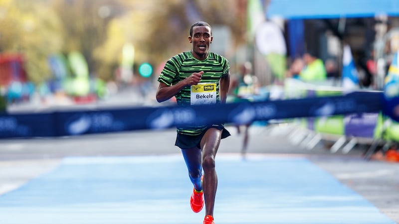 Asefa Bekele of Ethiopia won last year’s Dublin Marathon. Photo: Bryan Keane/Inpho
