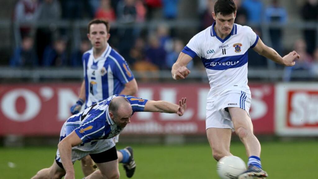 Diarmuid Connolly scores a goal for St Vincent’s against Ballyboden St Enda’s during their Dublin senior football club semi-final at Parnell Park, Dublin. Photograph: Inpho