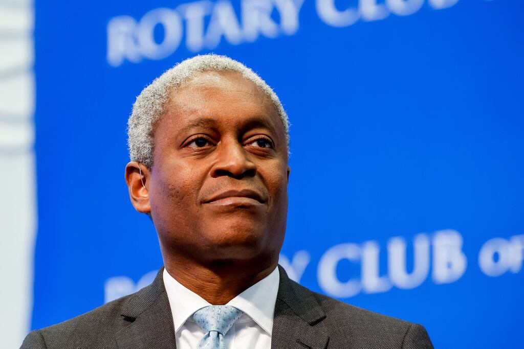 US Federal Reserve Bank of Atlanta president Raphael Bostic has called for a pause in US rate hikes. Photograph: Erik S Lesser/EPA