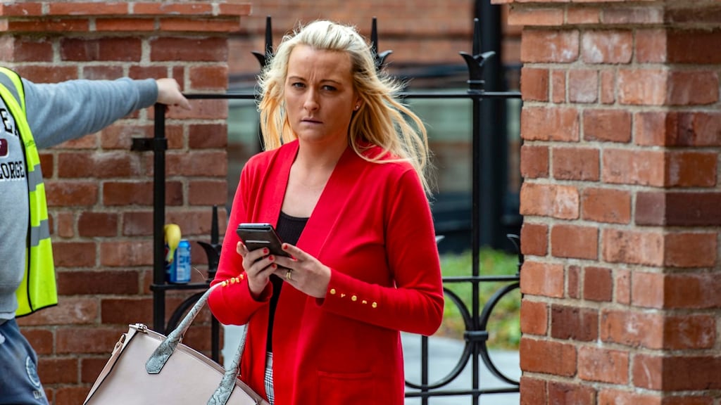 Leona Daly who appeared at Cork District Court in connection with fraud of over €300,000 at Gurranabraher Credit Union. Photograph: Michael Mac Sweeney/Cork Courts
