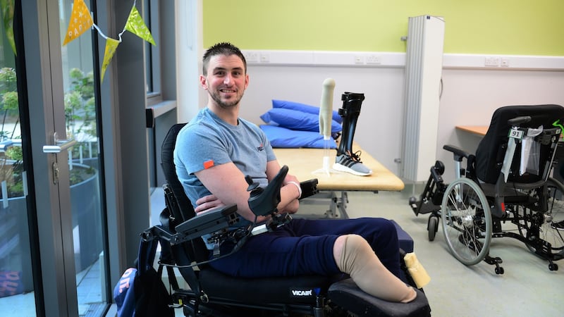 Michael Keogh from Mallow, Co Cork a patient at the National Rehabilitation Hospital in Dun Laoghaire, Co Dublin. Photograph: Bryan O Brien/The Irish Times