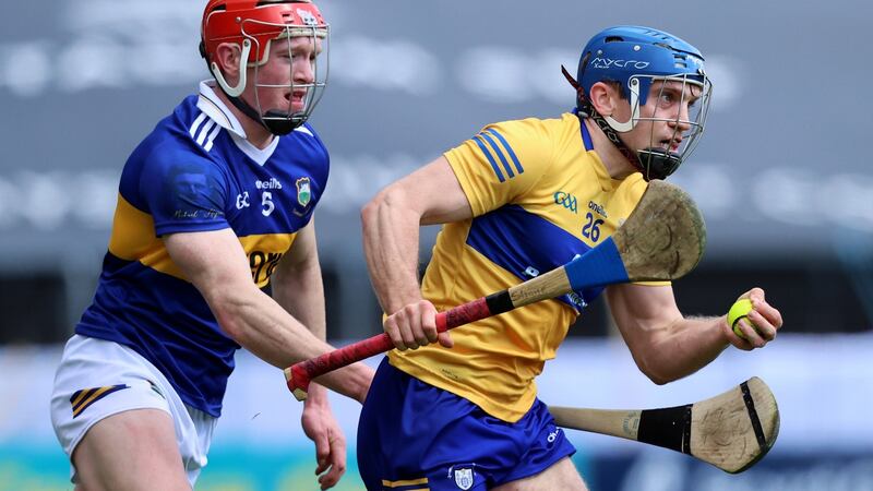 Shane O’Donnell in action for Clare duirng Sunday’s win over Tipperary. Photograph: Bryan Keane/Inpho