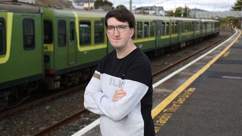 Colm Roche in Greystones on students commuting to college and missing out on clubs and society activity. Photograph: Nick Bradshaw