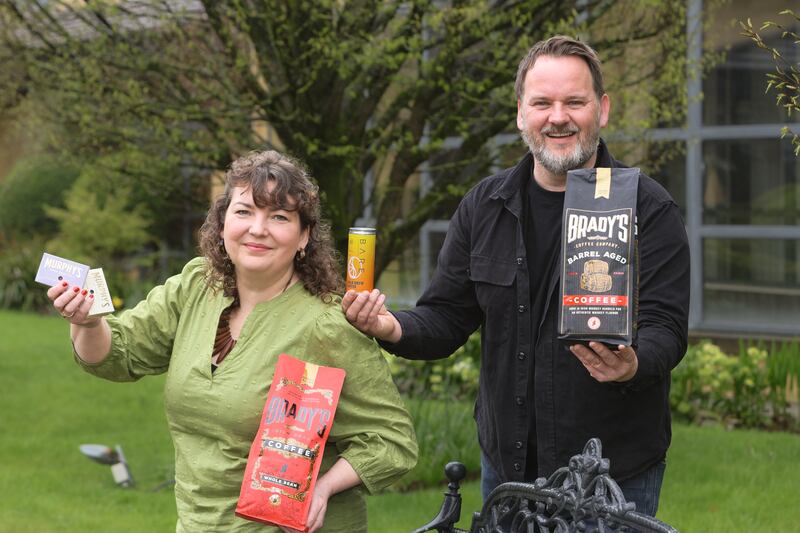 Catherine and Craig Brady of Irish Decal Products Ltd. (Brady's Coffee), representing LEO Wicklow. Photograph: Martina Regan
