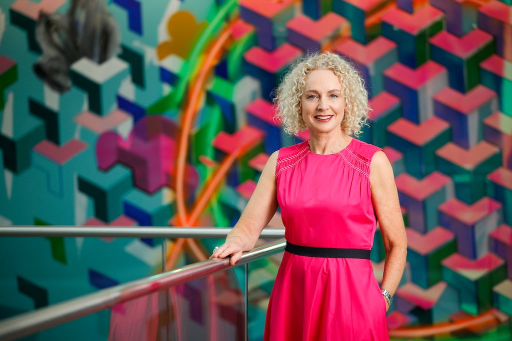Anne O’Leary, head of Meta Ireland, in the company's new office in Ballsbridge, Dublin. Photograph: Conor McCabe Photography.