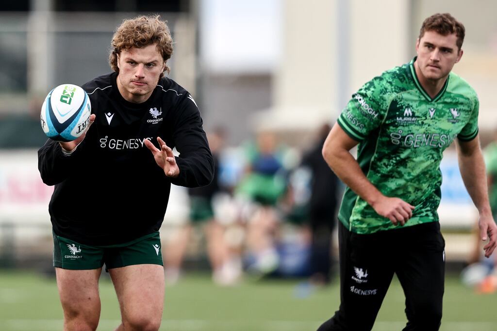 Cian Prendergast returns at blindside flanker for Connacht's game against Leinster. Photograph: Ben Brady/Inpho