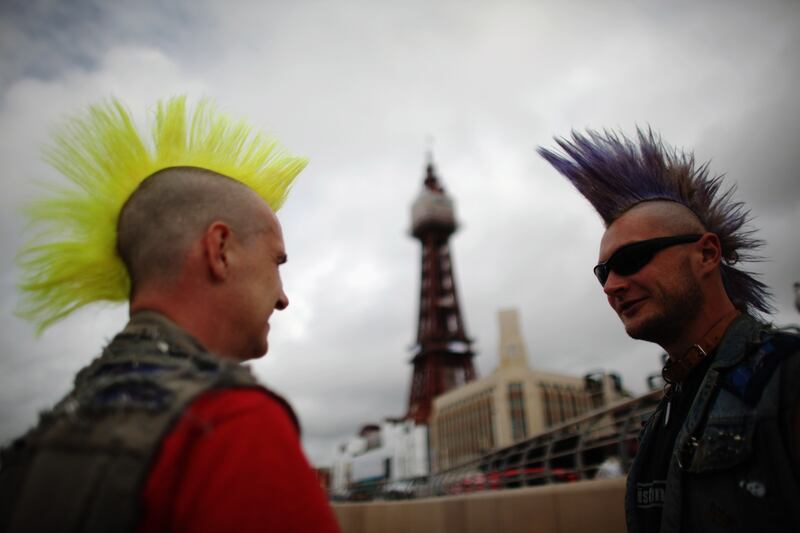 Punks gather in Blackpool for the annual Rebellion Festival, 2011 (Christopher Furlong/Getty)