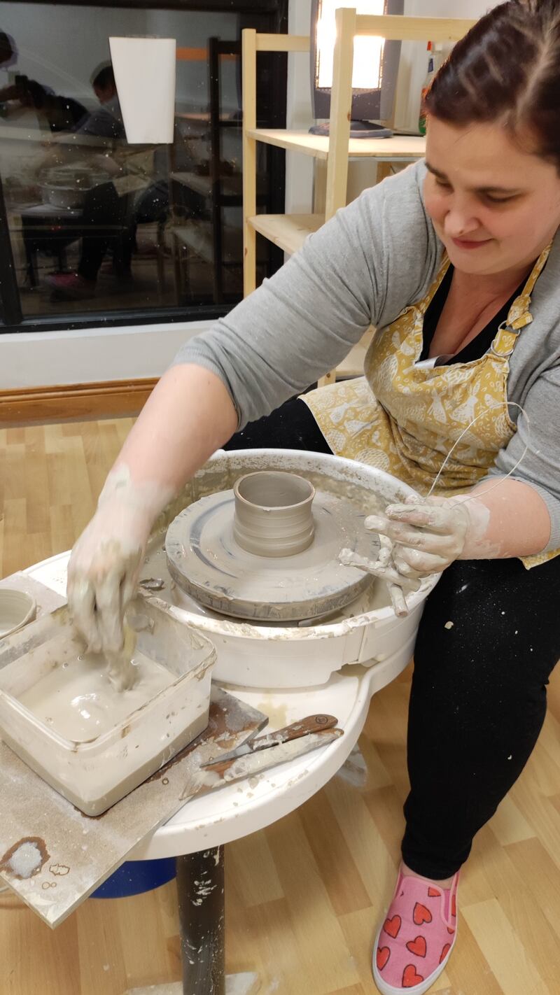 'I feel very centred when I’m on the potter’s wheel,' says Liselott Olofsson. 'Having that space just to focus on what’s in front of you is special.'