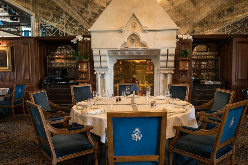 The George V restaurant: not a meal goes by without mention of ‘The Quiet Man’. Photograph: Keith Heneghan/Phocus