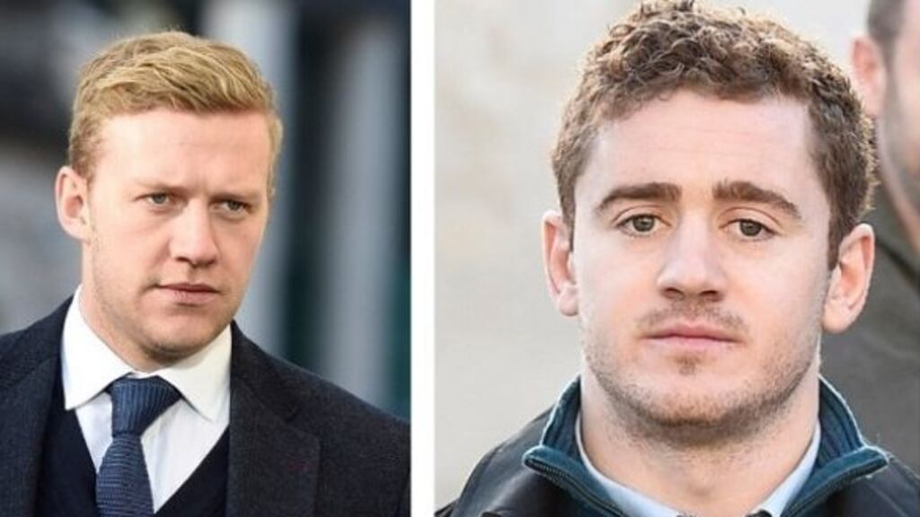 Ulster Rugby chief executive Shane Logan said he did not believe Paddy Jackson or Stuart Olding (both above) would ever play for Ireland or Ulster again.