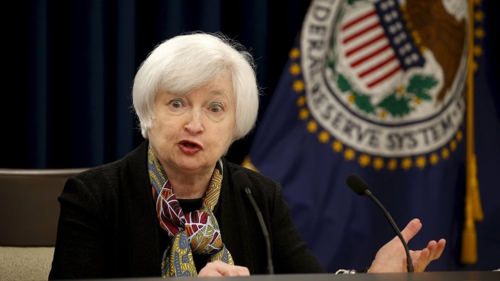 The US Federal Reserve chairwoman Janet Yellen. She has stressed that the central bank should proceed cautiously as it considers when to next lift rates