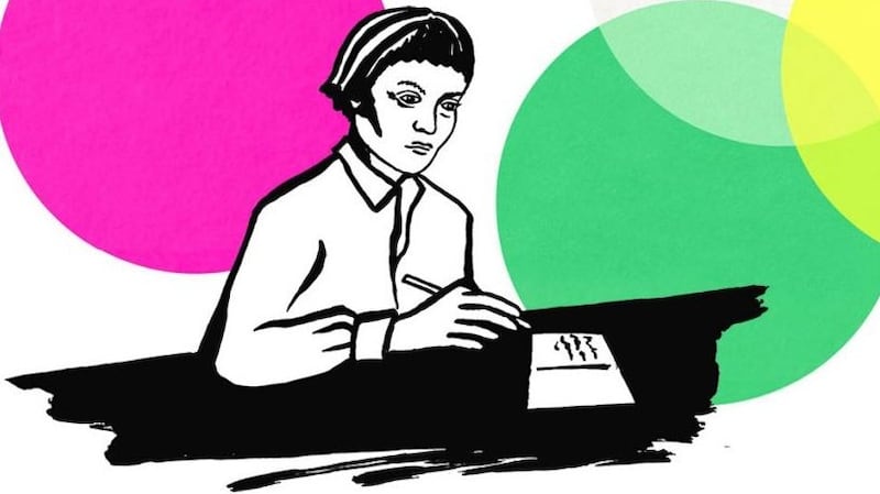 Members of the public can ‘ask Iris Murdoch’ a question under the #PhilosophybyPostcard event to be launched in July. Illustration: Philosophy by Postcard