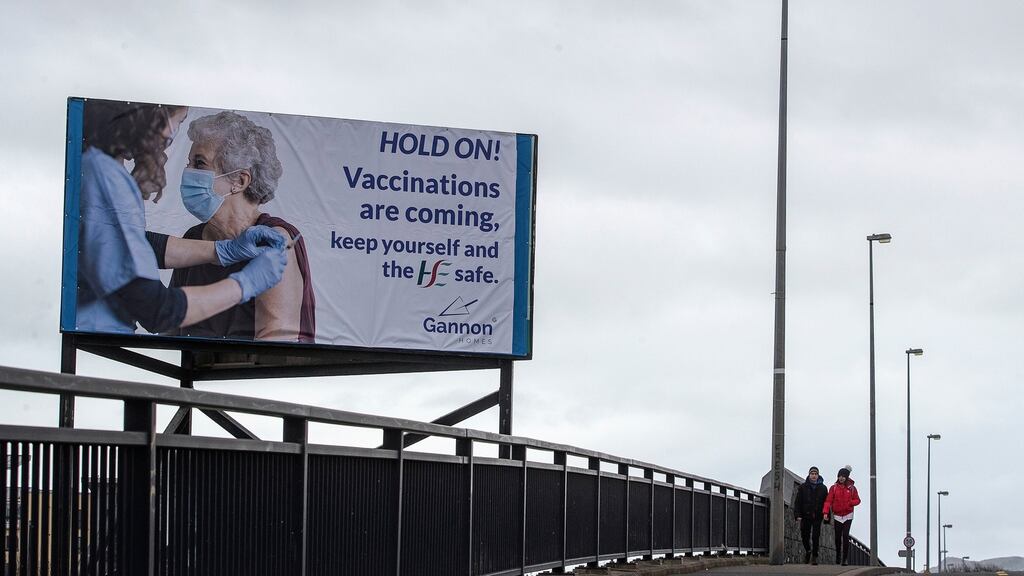 The State’s vaccination programme is expected to accelerate significantly at the beginning of April. Photograph: Brian Lawless/PA Wire