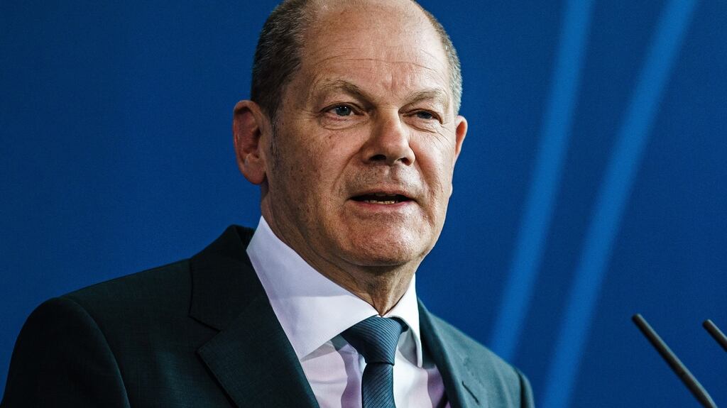 German chancellor Olaf Scholz: ‘We have asked the German defence industry to tell us what it can deliver in the near future. Ukraine has looked at the list and made a selection.’ Photograph: Clemens Bilan/EPA