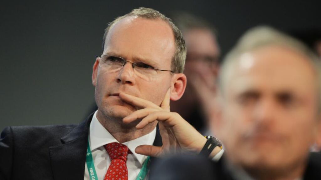 Minister for Agriculture and Defence Simon Coveney has called for a “conversation” about what is driving asylum seekers to protest about their rights and conditions in various centres around the country. Photograph: Alan Betson / The Irish Times