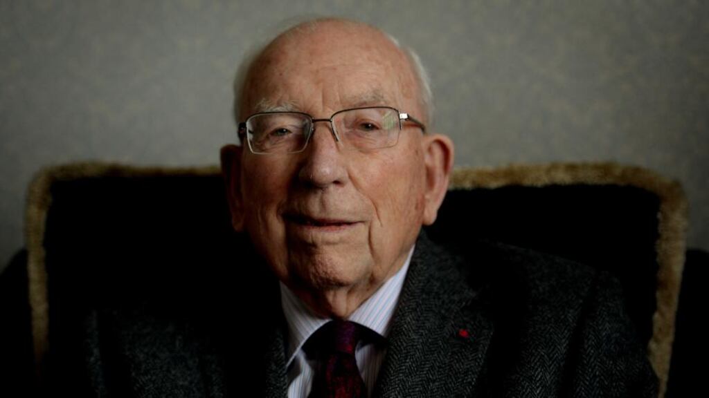 Financial architect: Ken Whitaker, photographed in March this year, at the age of 97. Photograph: David Sleator